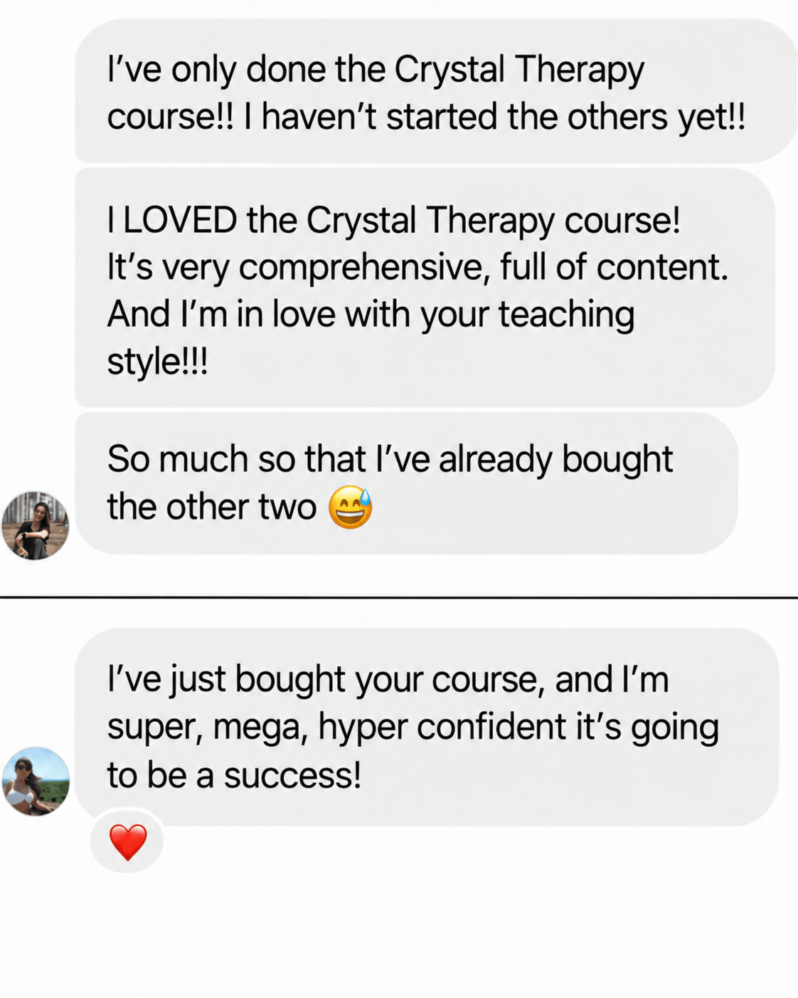 Student testimonial